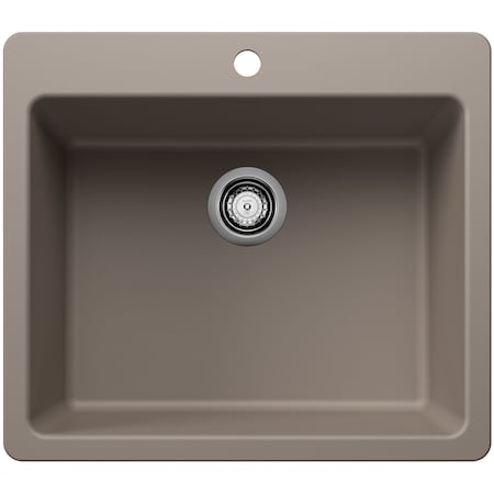 Blanco Liven 25 in. Drop-In/Undermount Single Basin SILGRANIT Kitchen Sink 443222